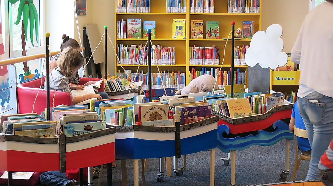 Der Kinderbereich in der Bücherhalle Neuallermöhe