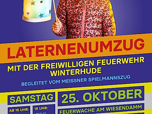 Plakat Laterne Winterhude