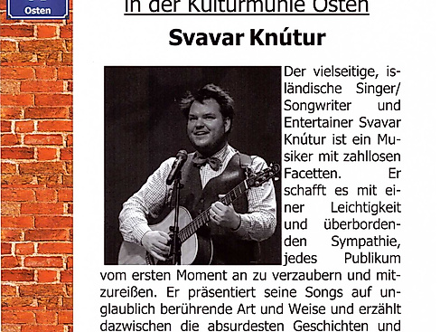 Svavar Knutur - Singer/Songwriter aus Island