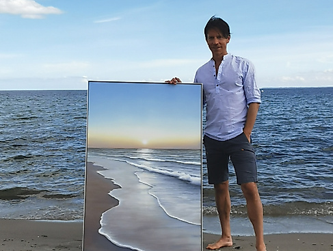 Unikatgemaelde whispering sun, 120x80cm