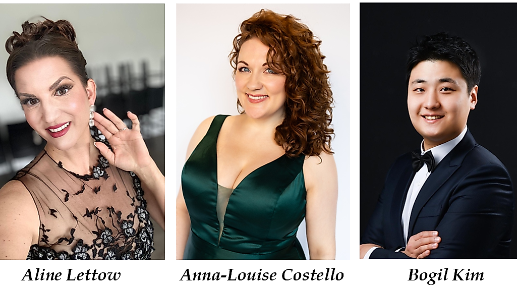 Die goldenen Stimmen im goldenen Herbst: Abendmusik in der Adventskirche am 27.09.2026, mit: Aline Lettow, Anna-Louise Costello und Bogil Kim