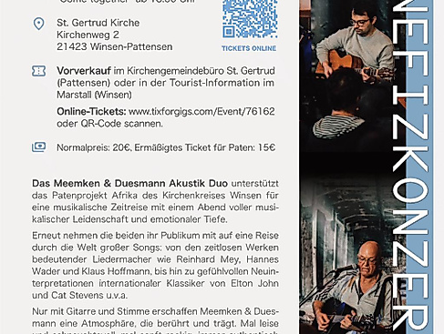 Benefizkonzert des Patenprojektes Afrika vom Kirchenkreis Winsen/Luhe