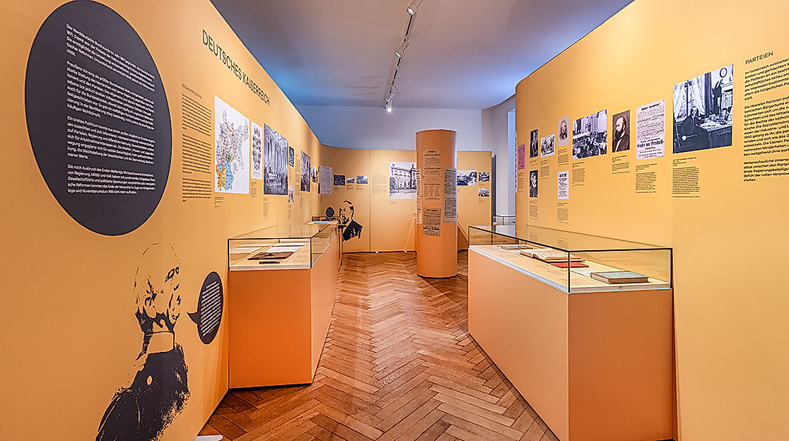Blick in die Sonderausstellung im Bismarck-Museum Friedrichsruh