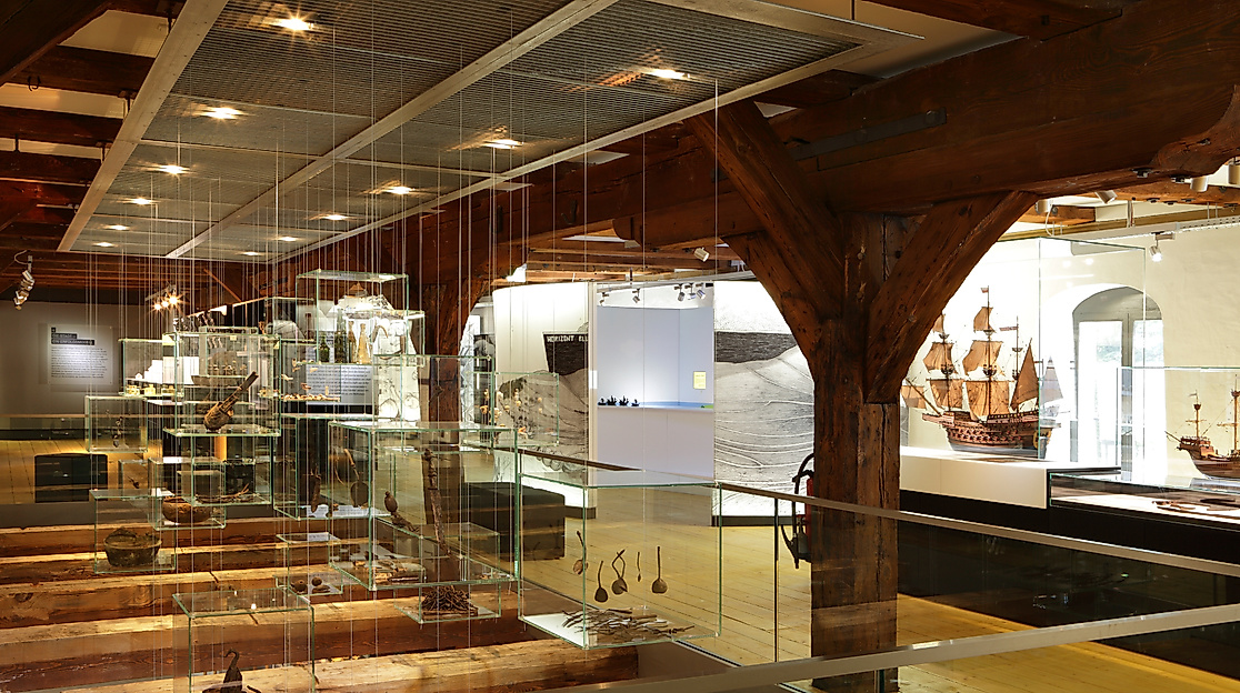 Ausstellung zur Stadtgeschichte im Erdgeschoss