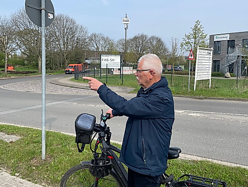 Andreas mit Fahrrad