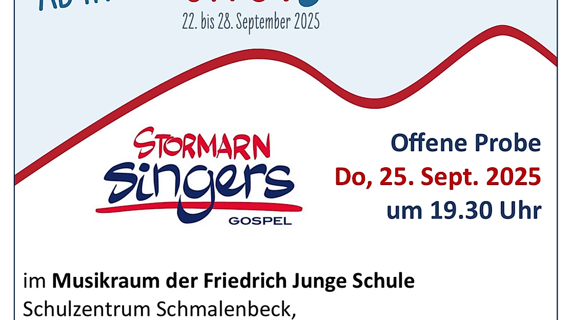Einladung zur Mitmachprobe am 25.09.25