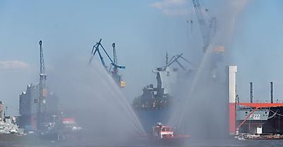 Große Auslaufparade