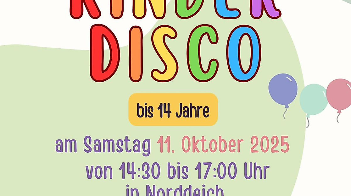 LaJu Kinder-Disco auf dem Hof Sievers in Norddeich