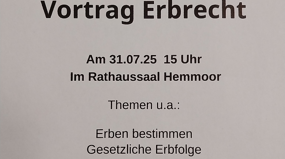 Vortrag Erbrecht 31.07.2025