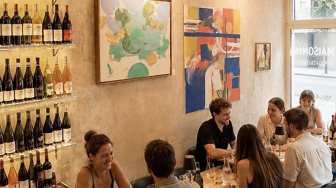 Weinverkostung bei Maison16