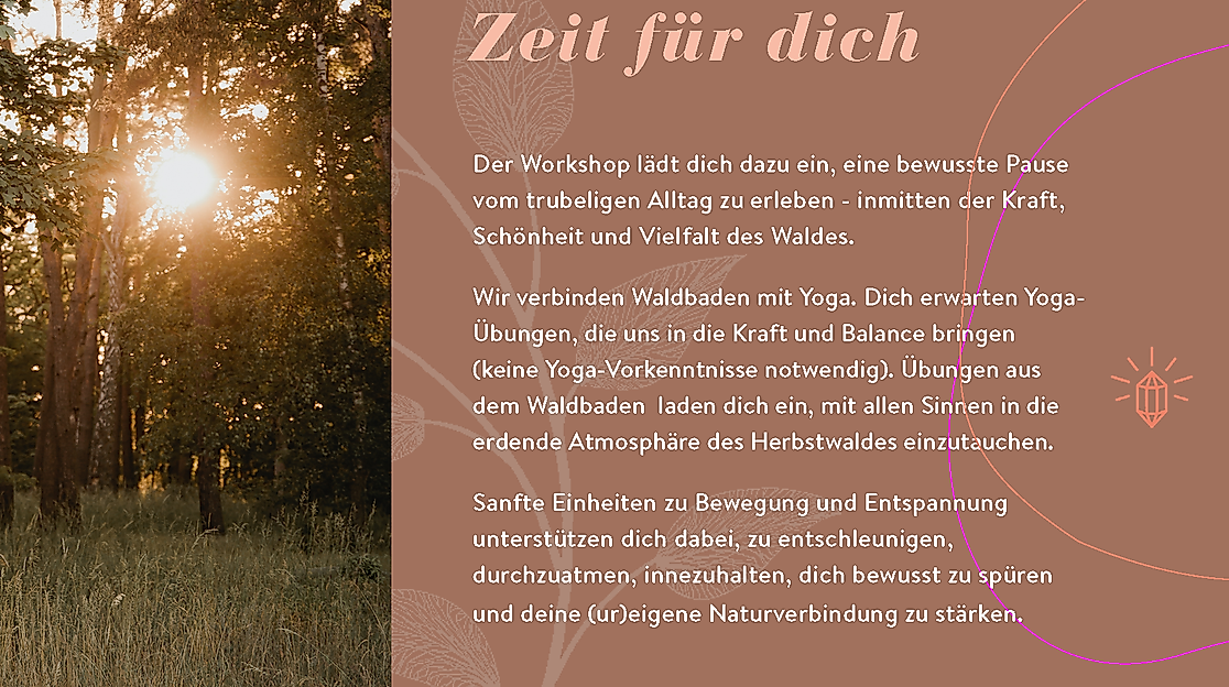 Auszeit vom Alltag: achtsames Naturerleben mit Yoga und Waldbaden in Hamburg und SH