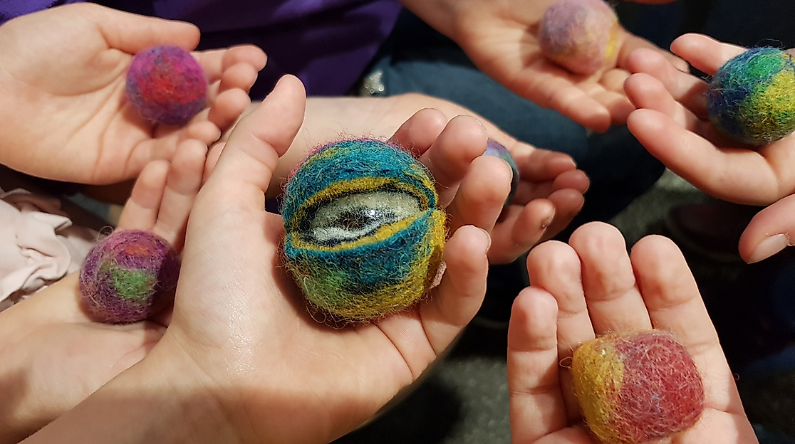 Filzen für Kinder: Zauberstein - Wundermurmel