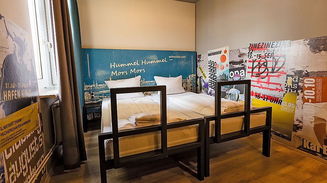 Hotel A&O Hamburg Hauptbahnhof: Doppelzimmer