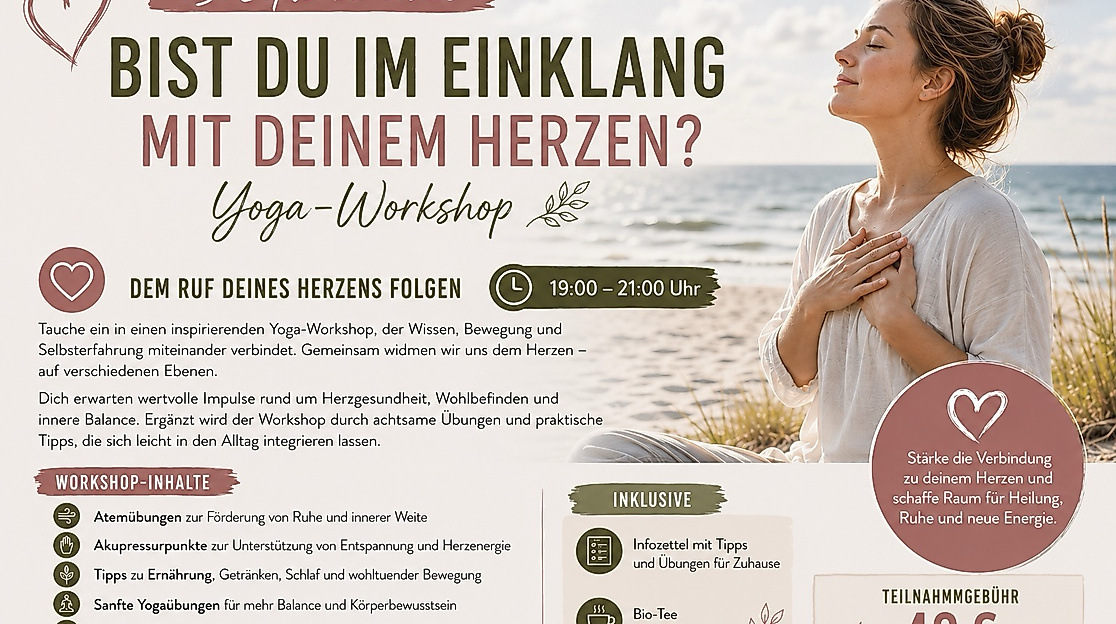 bist du im Einklang mit deinem Herzen?
