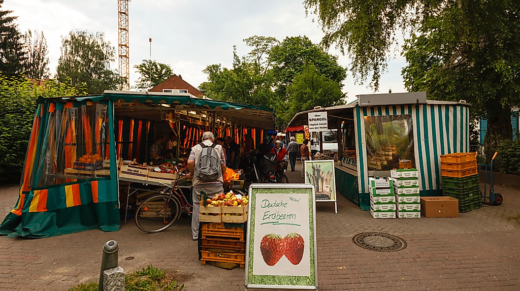 Wochenmarkt in der Grelckstraße