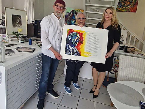 Grafisch-literarische Hermann- Hesse-Lesung - Novum für Munster: Hermann Hesse-Lesung mit Multimedia, Radierungen, Texten, Live-Druck