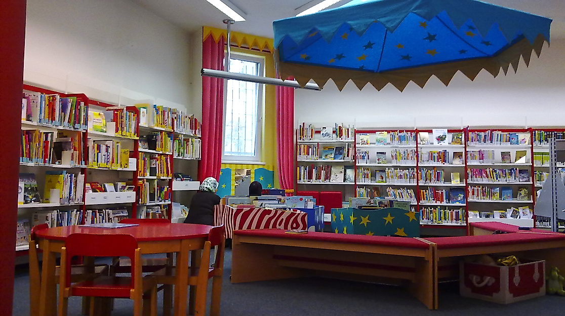 Der Kinderbereich in der Bücherhalle Wilhelmsburg