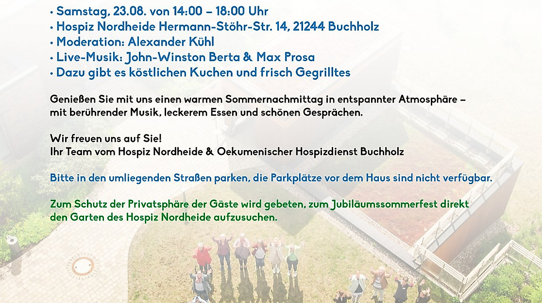 Einladung zum Jubiläums-Sommerfest