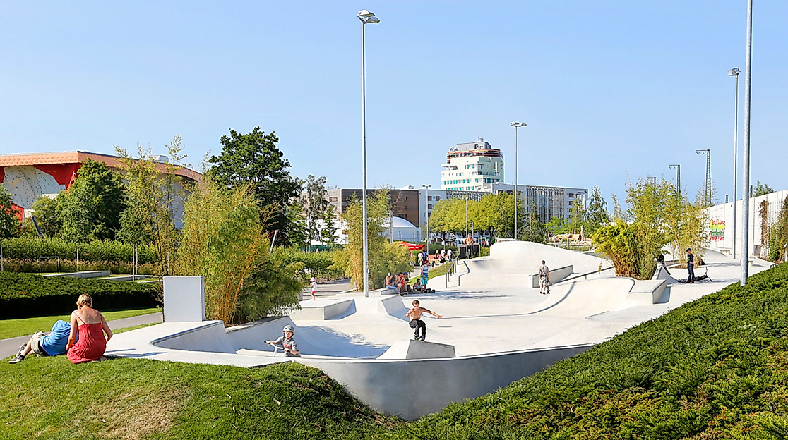 Inklusiver Skatepark im Wilhelmsburger Inselpark