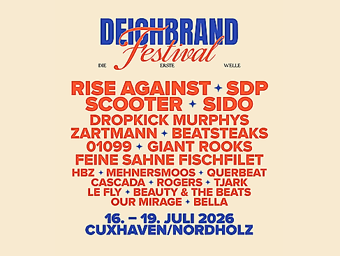 All Days + Camping + Frühanreise - DEICHBRAND Festival 2026