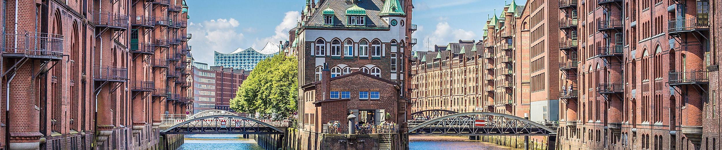Wasserschloss in der Speicherstadt in Hamburg