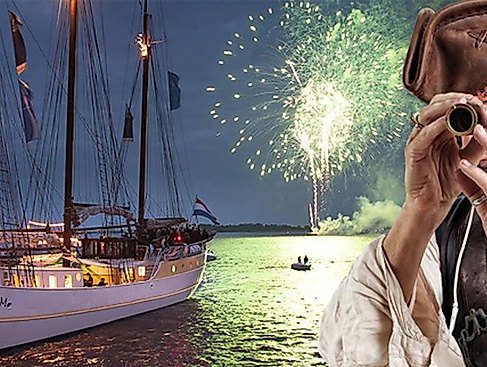Silvester-Piratentörn auf der Mare Frisium in Hamburg