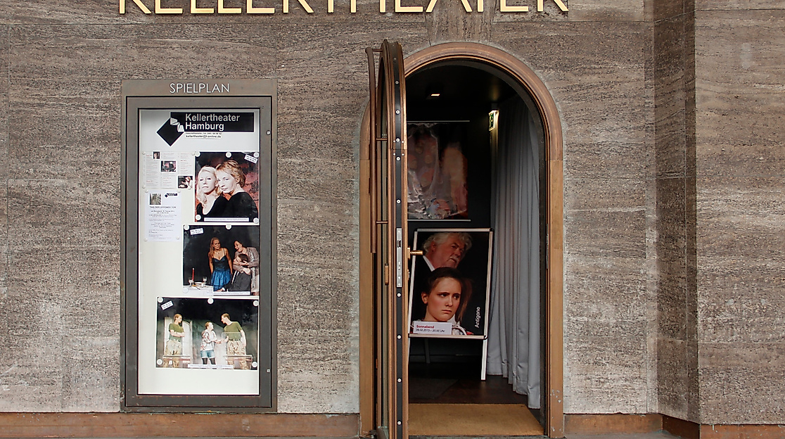 Der Eingang zum Kellertheater