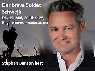 Stephan Benson liest den braven Soldaten Schwejk