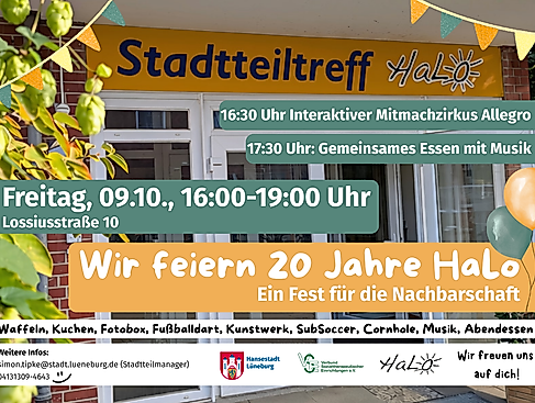 Wir feiern 20 Jahre HaLo - Ein Fest für die Nachbarschaft