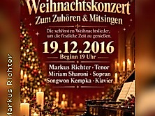 Weihnachtskonzert zum Mitsingen und Zuhören