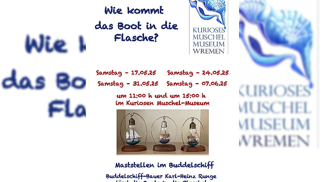Wie kommt das Boot in die Flasche