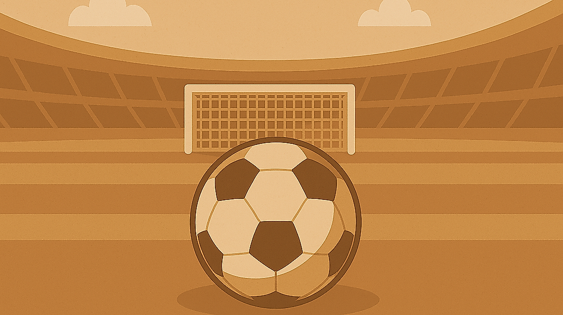 Fußballplatz in braun