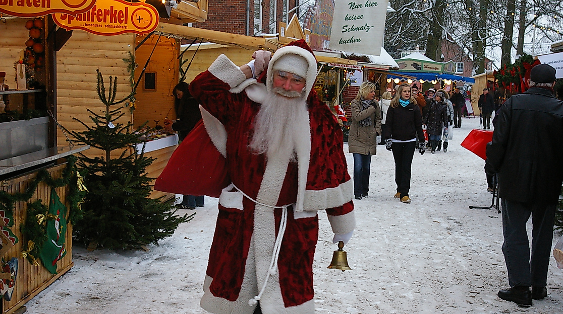 2010 Weihnachtsmann auf dem Snevern Wiehnachtsmarkt ST