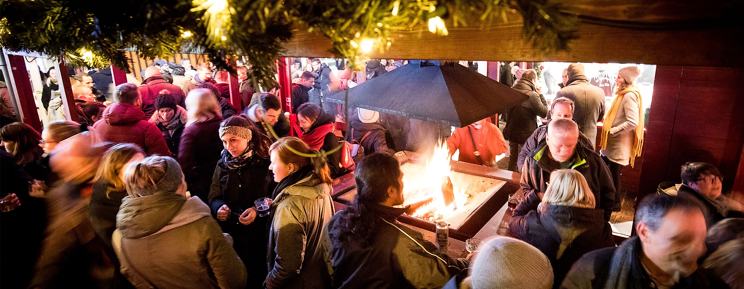 Together on the christmas market Barmbek