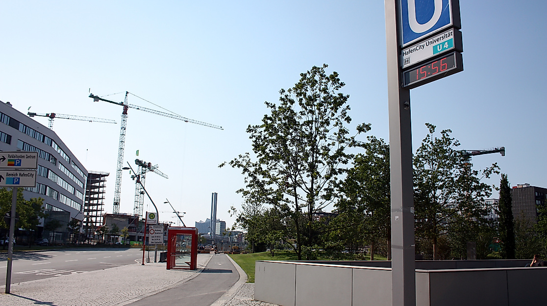 Treffpunkt: U-Bahnhof HafenCity Universität