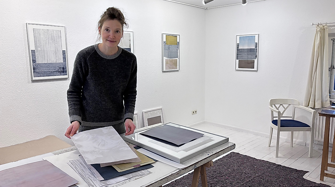 Simone Distler im Atelier